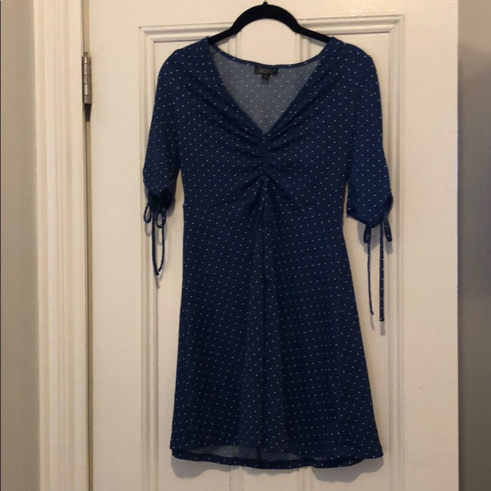 Topshop navy dress